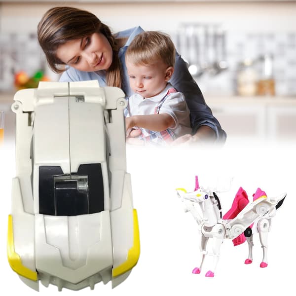 Transformerende Bil Robot Leketøy Pegasus Krasj Egnet Billeketøy Beste Ferie Bursdagsgave til Barn