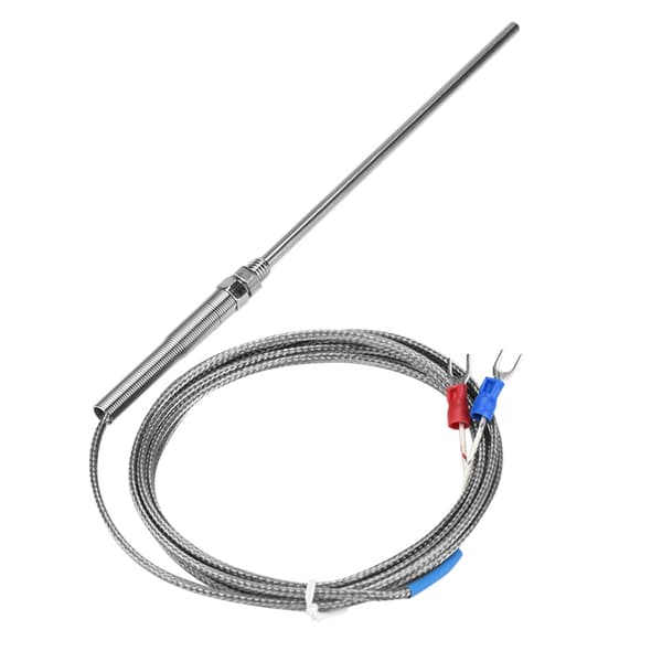 M8 Gevind Type K Termoelement 150mm Probe Temperatur Sensor Ledning 0-400℃ (2 m)