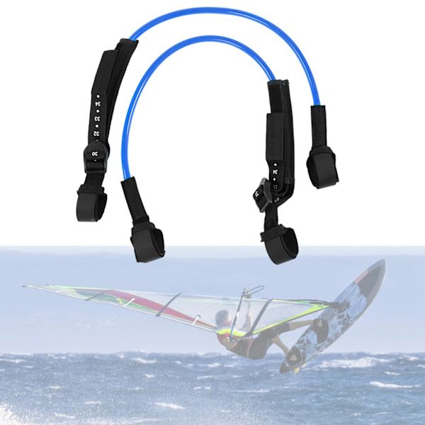 2 STK 28-34 tommer sort Justerbar Sikkerhed Windsurf Sele Snor Surfboard Surfing Blå