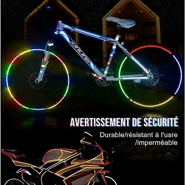 Självhäftande Reflextejp 5 Rullar Självhäftande Reflextejp 40 Meter Reflextejp Säkerhetsvarning Synlighet Reflextejp för Bil Motorcykel B