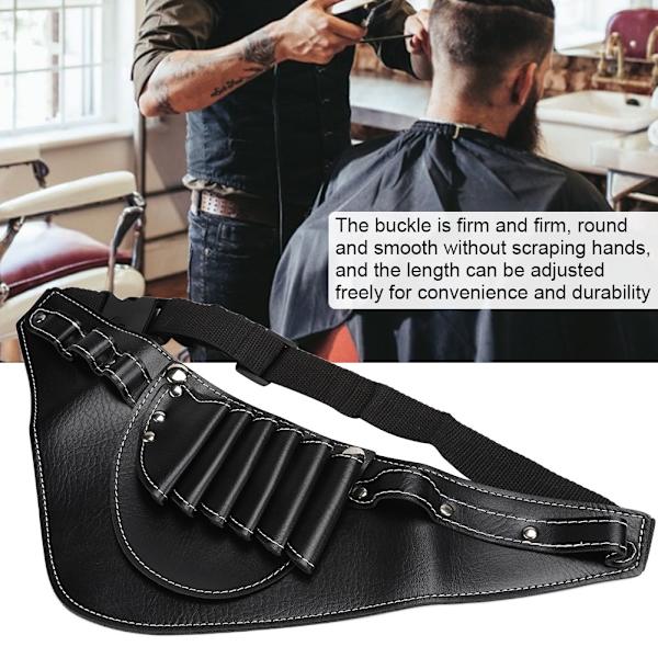 Salong Barber Bärbar Saxväska Frisyr Sax Midjeväska Frisörverktyg Svart