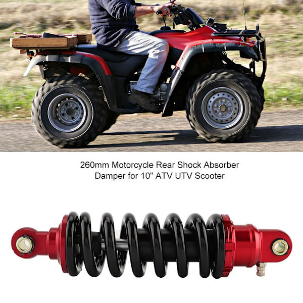 260 mm Motorcykel Bagstøddæmper til 10\" ATV UTV Scooter