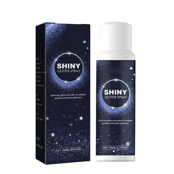 60 ml skinnende glitterspray Glitterspray til kvinder Glitterpulver Makeupspray Hår- og kropsglitterspray