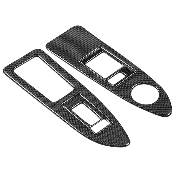 4 stk Vindusbryter Løftepanel Bryterdeksler Karbonfiber Passer for Dodge Challenger 2008-2014 LHD