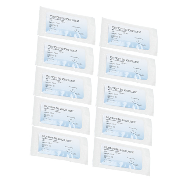 12 st Suturövningstråd Individuellt paket Polypropen sårförslutning Suturtråd Set 2/0