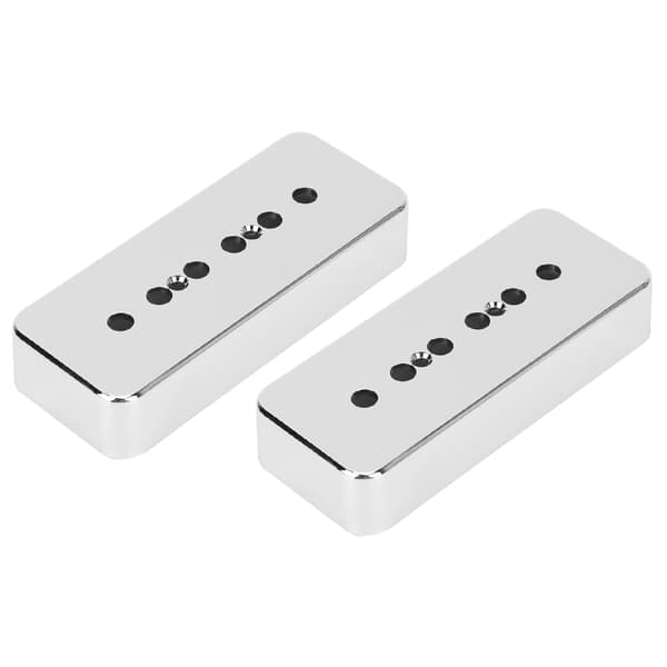 2 st Pickup-skydd Högkvalitativ Silver Kromplätering ABS Musiktillbehör