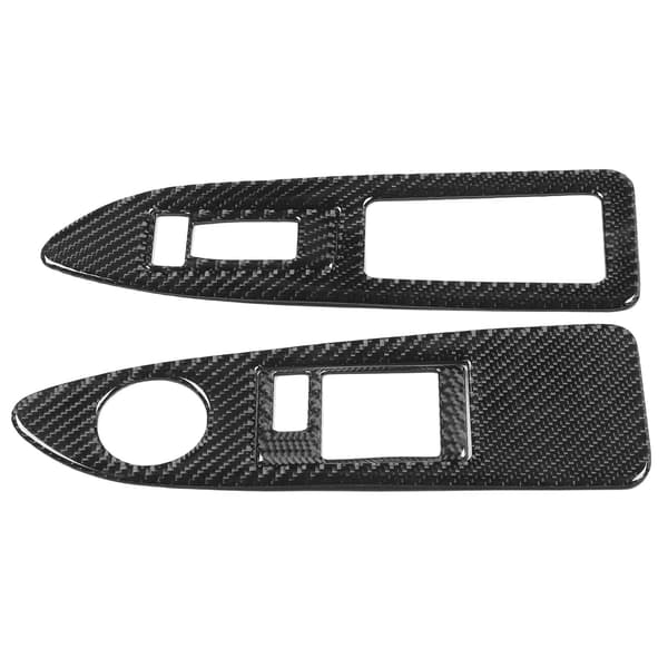 4 stk Vindusbryter Løftepanel Bryterdeksler Karbonfiber Passer for Dodge Challenger 2008-2014 LHD