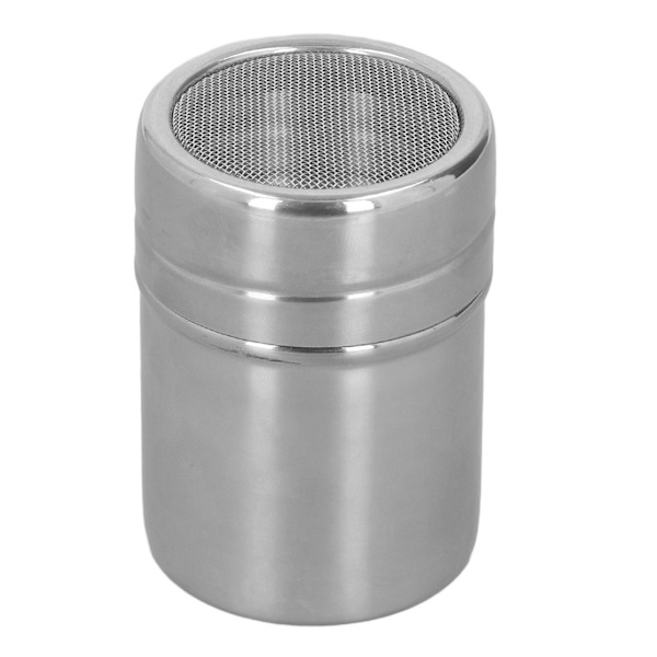 Kaffe Pulver Sie Shaker Rustfrit Stål Kakao Shaker Fugtsikker Pulver Sigte Cylinder Med Låg