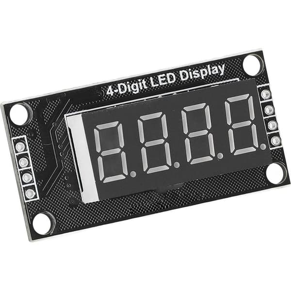 TM1637 Digitalt Displaymodul, 0,36-tommer 4-cifret 7-segment LED-skærm, 5V printkort til Arduino