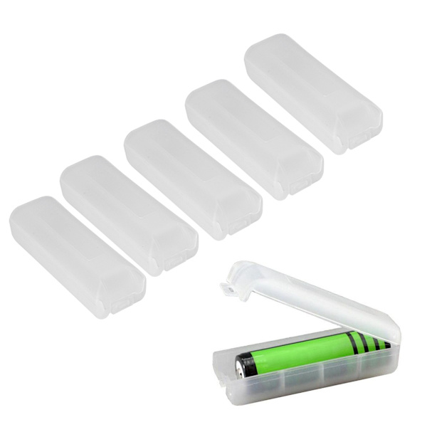 5 ST Vattentät batterilåda Organizer case för enstaka 18650 batteri