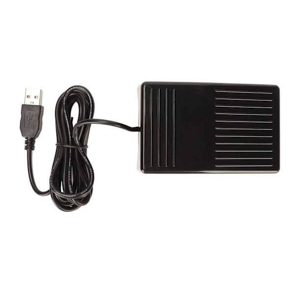 USB-fotswitchpedal, mekanisk switch, multifunktionell, enkelsidig fotswitchpedal med 2 meter kabel för dator
