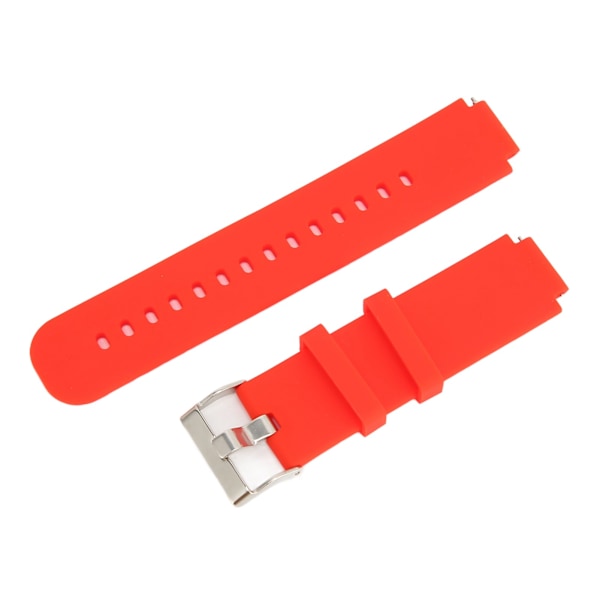 Silikonklokkebånd Rem Stropp Armbåndserstatning for Amazfit Smart Watch Verge 2 A1807Rød