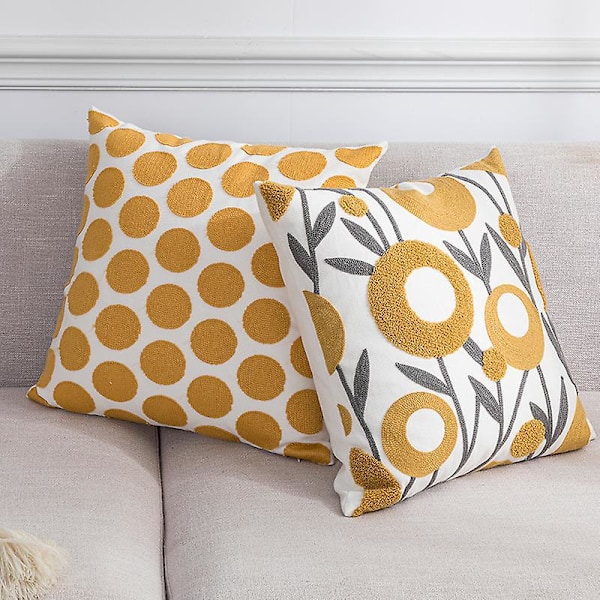 Sett med 5 stk. Superfine Putetrekk, 45 x 45 cm Putetrekk Sofa Bil Hjem Dekorativt Putetrekk