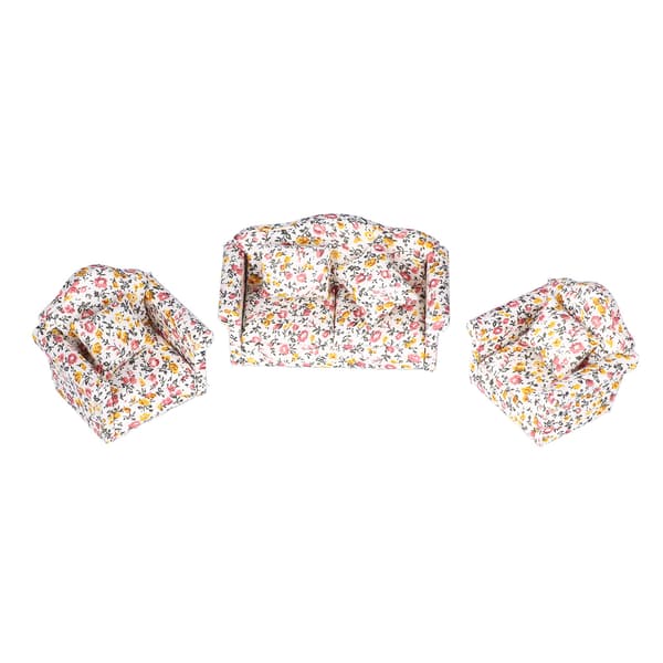 1/12 Skala Dukkehus Miniature Sofa Mini Sofa Stol Dukkehus Møbler med Mini Pude Legetøj
