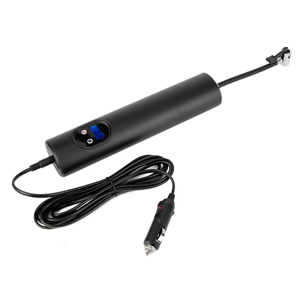 12V Handhållen uppblåsbar luftpump 150PIS Digital däckuppblåsare för bilcykel motorcykelSvart