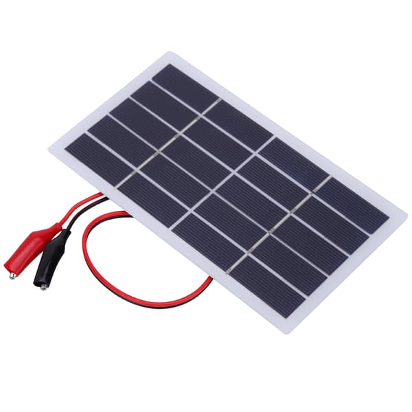 2W 5V Polycrystalline Silicon DIY Solcellepanel Lettvekt med Klips 173x99x2MM (2W 5V Klips)