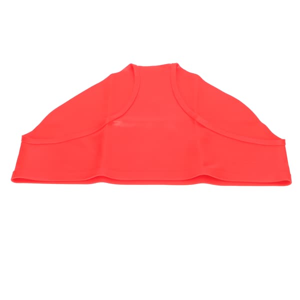 Badshorts för kvinnor, röd, mjuk, elastisk, sömlös, menstruationsskydd, silikon, för simbassäng