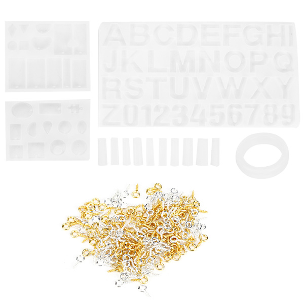 214 st/set örhänge berlock gjutform kit silikon gjutformar set DIY smycken hantverk tillbehör83056