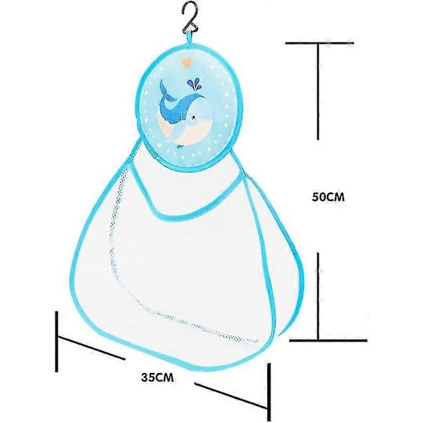 Baby Leksak Mesh Väska Hängande Badleksak Förvaring Badleksak Organizer Nät Leksak Påse Baby Badkar Hållare Badrum Förvaringsbricka Väska Duschkorgar (Raket)