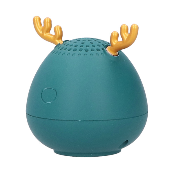 Hjortetrådløs Bluetooth Mini-høyttaler med høy lydstyrke, bærbar lyd, kompatibel med datamaskin/telefon, grønn