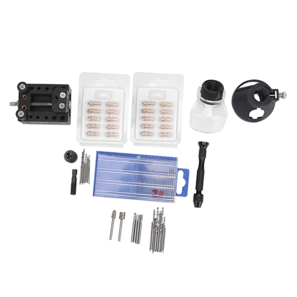 72 stk Mini Elektrisk Bore Tilbehør Chuck Gravering Cutter Positioner Drill Bits Sæt