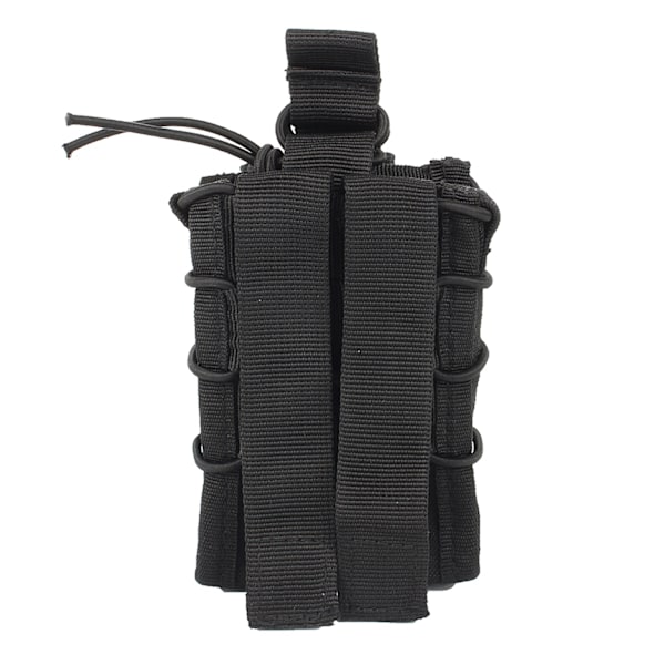 Utomhus bärbar ammunitionsklämma hållare midjeförvaringsväska Mini Pack Mag Pouch för jakt (svart)