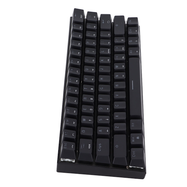 Mekanisk tangentbord 61 tangenter RGB bakgrundsbelyst USB trådbunden dubbel läge stor kapacitet mekaniskt spel tangentbord svart grön axel