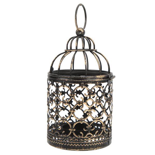 Jern lysestake Europeisk retro jern rustbeskyttelse Elegant stil vintage lysestake for utendørs terrasse PartyA