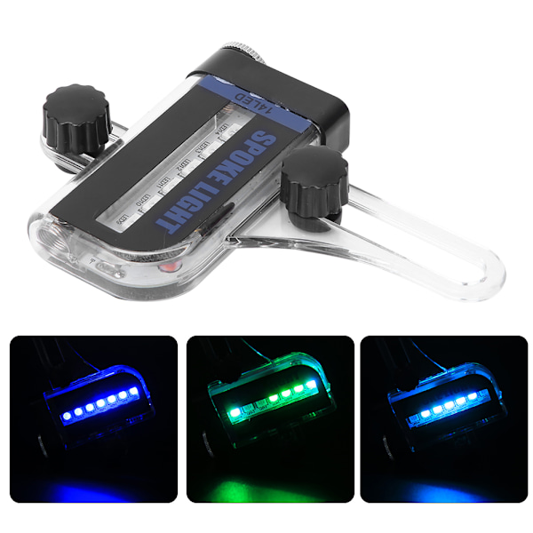 Polkupyörän kaksoispuolinen 14LED RGB-puolavalo, lisävaruste vuoristomaastopyörään