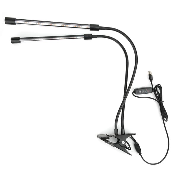 USB LED Vekstlys Plantedyrkingslampe med klips for innendørsplanter Hydroponics