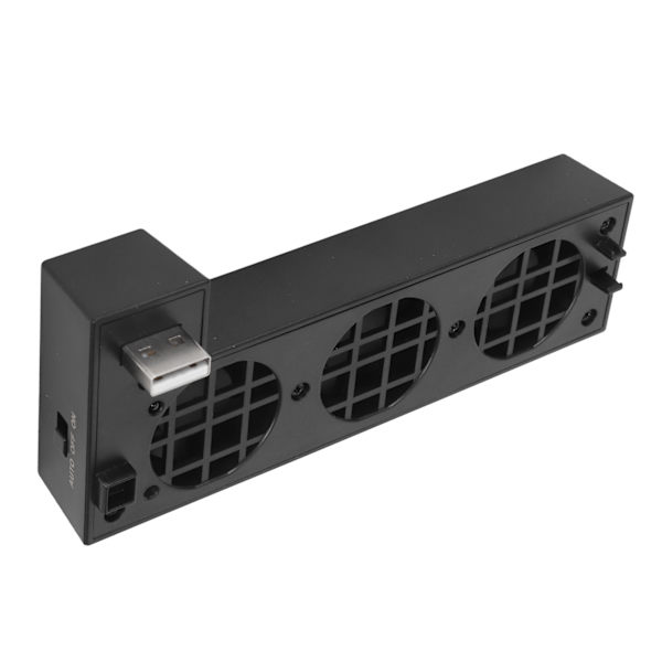 USB-kjølevifte for Xbox One X Lavstøyeffektiv varmeavledning Spillkonsoll Kjølevifte med 3 kjølevifter 5V 1A