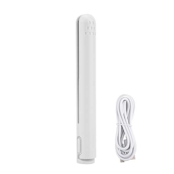 Mini 2 i 1 Rettetang USB Keramisk Varme Rettetang Krølltang whitewhite