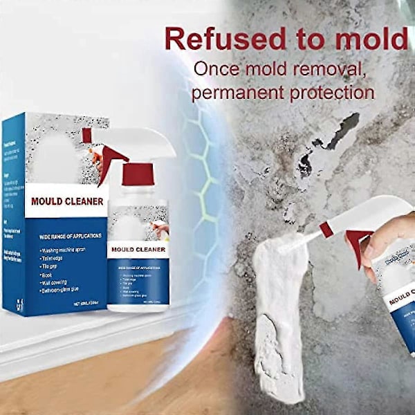 Anti-skimmel spray, kraftfuld universal skumrens, fjerner pletter, badeværelsesrens 1 stk
