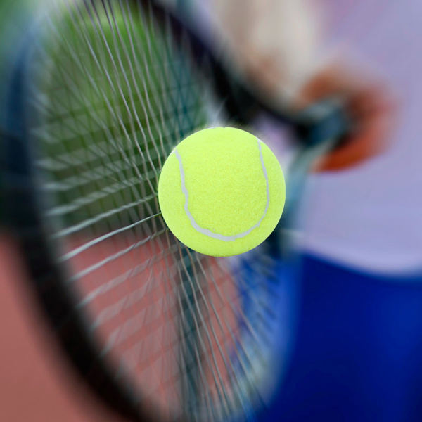 12 stk Holdbart gummi Høj modstandsdygtig tennisbold træningsbolde til indendørs udendørs træning