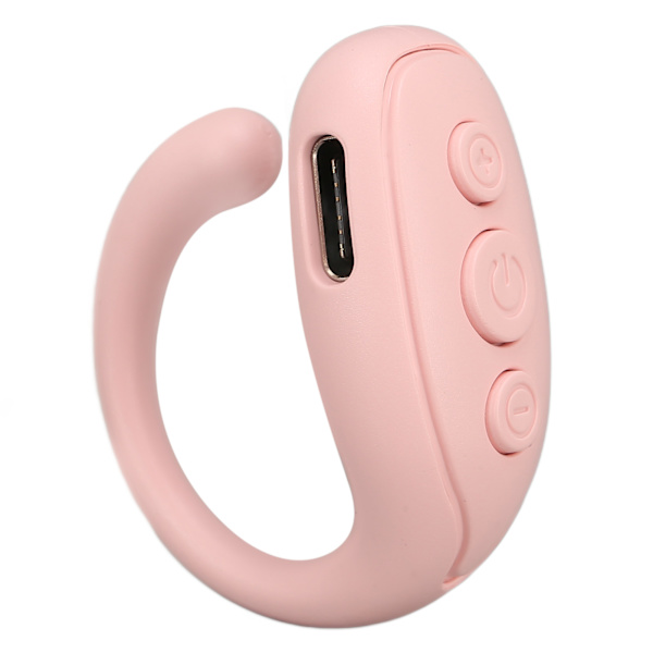Mobiltelefon Bluetooth fjärrkontroll ABS ringform Lång batteritid Kamera fjärrkontroll slutare för surfplatta Rosa