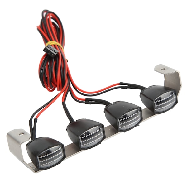 RC Ljusramp LED-lampor Fyrkantig Taklampa DIY Strålkastare för SCX10 1/10 RC Bil Crawler4 Lampor
