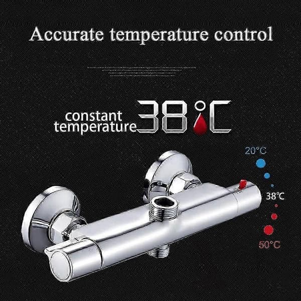 Grohe Starlight Chrome Thermostatic Shower Mixer, TurboStat technology offers fast and precise temperature control, compatible with all