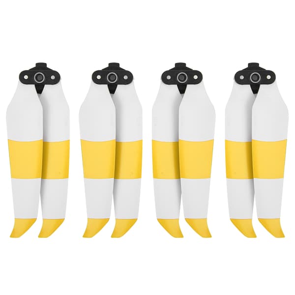 2 par propeller låg ljudnivå snabbkoppling propellertillbehör passar för Mavic AIR 2 Drone Gul Vit