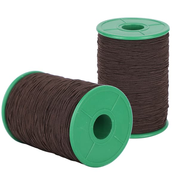 2 ruller elastisk snor perletråd armbånd halskæde perlefremstilling sort 1 mm 350 meter/rulle