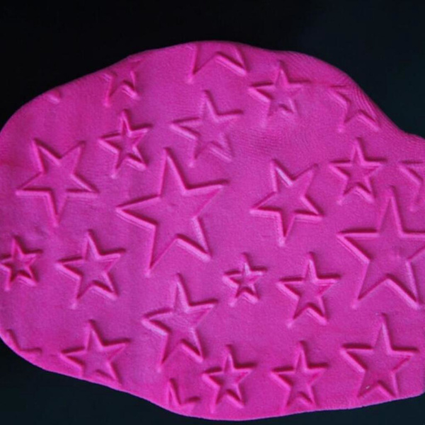 2 x Akryl Kagerulle Icing Fondant Kagedekorationsværktøjer Stjerne-