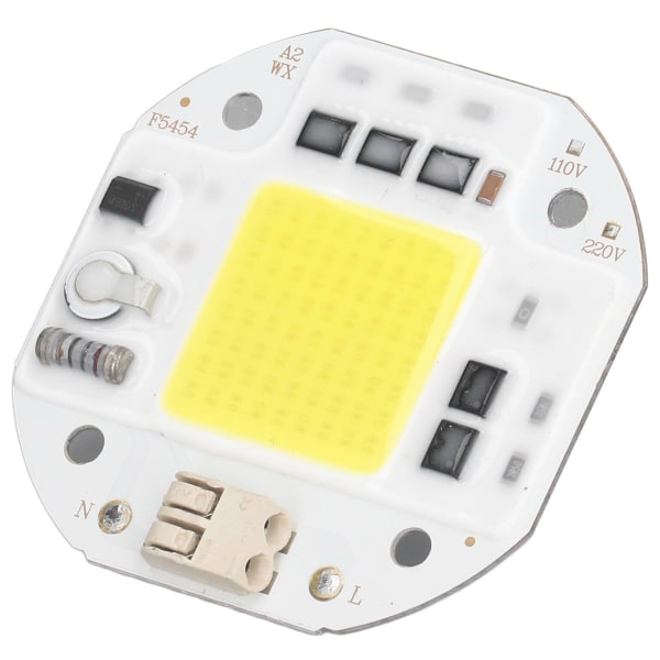 COB Lamp Bead High Power LED Chip Høy lysstyrke Drive Free for DIY Lamp Flomlys Innendørsbelysning 220V100W Kald Hvit 5800K-6500K