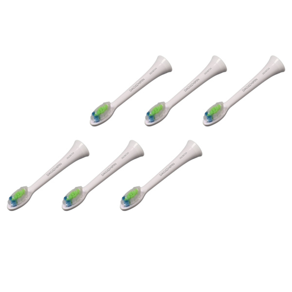 6 st tandborsthuvuden bekväma borst djuprengöring tandborste refill borsthuvuden för Hx6 Hx3 Hx8 Hx9