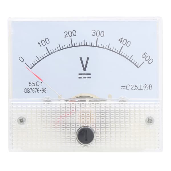 DC Pekare Voltmeter Hög Noggrannhet för Spänningsmätningsutrustning 85C1 DC 0~500V