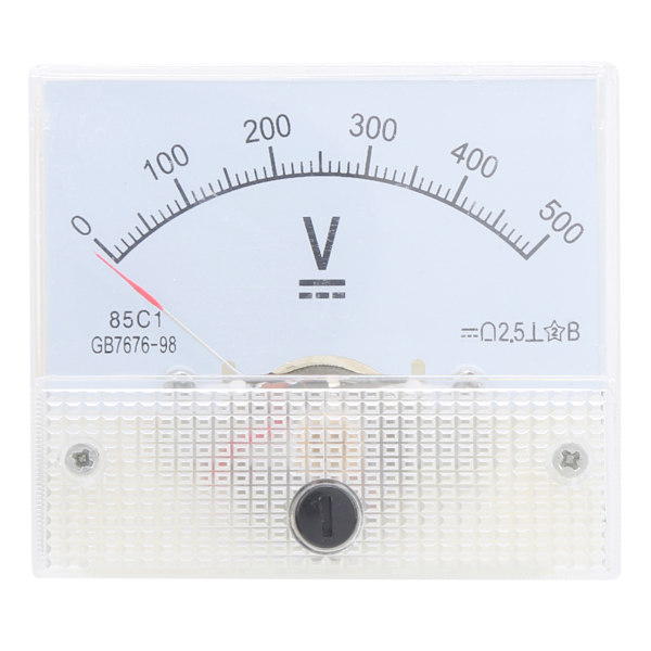 DC Pointer Voltmeter Høj Nøjagtighed til Spændingsmålingsudstyr 85C1 DC 0~500V