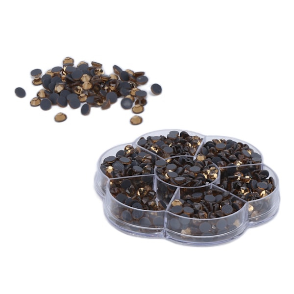Rhinestones Pure Bright Clear Decorative Glass Nail Stones til DIY Crafts Clothes BagJM201 Gul
