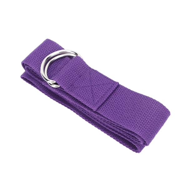 Fitness venyttelyhihna Elastinen Stretch Joogahihna Puuvillaiset fitness DRing-soljella (violetti)