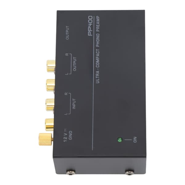 PP400 Phono Preamp Ultra Compact Phono platespillerforforsterker for platespiller 100‑240V US Plug