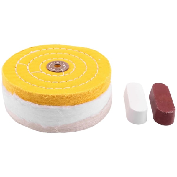 5 st 15 cm polerskivor för bänkslipmaskin med polering