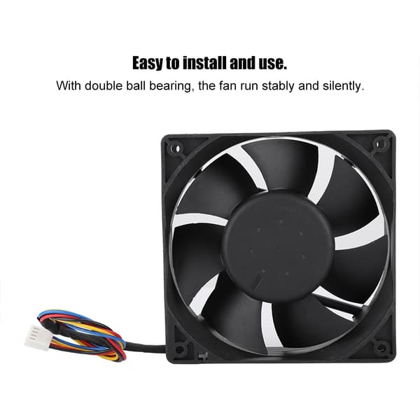SHLF1212BHE-02 DC12V 1.6A 12CM Temperaturstyring PWM Køleventilator
