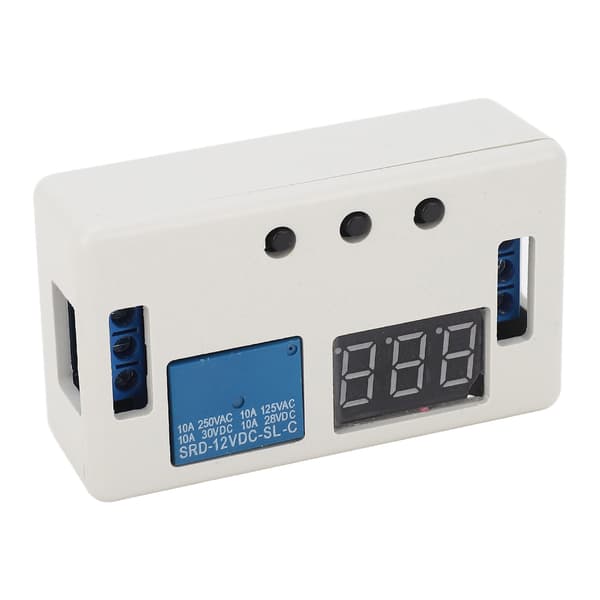 Tidsforsinkelsesrelémodul DC 12V Digital Timer Multifunksjonell Justerbar PLS Sykluskontrollbryter